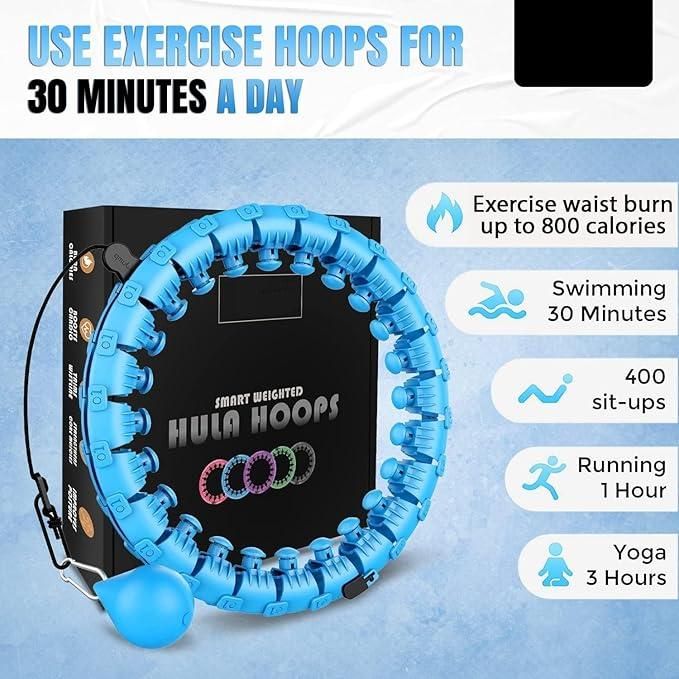 Weighted Hula Circle 24 Detachable Fitness Ring Hoops